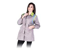 Leber&Hollman LH-Colviser_Xxl Service Tablier de protection pour femme Gris/bleu clair/vert clair Taille XXL
