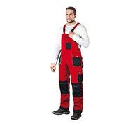 LEBER & HOLLMAN LH-FMN-B_CBS56 Pantalon de protection Rouge/noir/gris 56