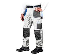 LEBER & HOLLMAN LH-FMN-T_WSN46 Shape Pantalon de protection Blanc/gris/bleu, 46 taille