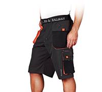 Leber&Hollman LH-FMN-TS_SBNXL Pantalon de Protection Court Noir/Bleu Taille XL