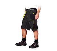 Leber&Hollman LH-FMN-TS_SBYXL Pantalon de Protection Court Gris/Noir/Jaune Taille XL