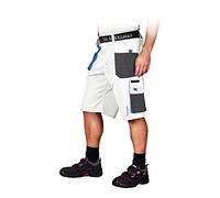 Leber&Hollman LH-FMN-TS_WSNXL Pantalon court de protection pour homme, blanc-gris-bleu, XL
