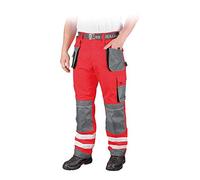 LEBER & HOLLMAN LH-FMNX-T_CSB54 Form Pantalon de protection Rouge/gris/noir Taille 54