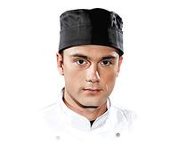 Leber&Hollman LH-SKULLER_BXL Chefs Kitchen Bonnet de protection Noir Taille XL 58-60 cm