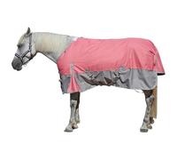 Leberna Couverture d'extérieur pour cheval, 1200D imperméable et respirante, couvertures de soins pour chevaux pour l'hiver, garnissage 200 grammes (gris rose, 2,13 m)