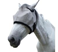 Leberna Masque anti-mouches pour cheval en maille avec protection UV avec bordure rembourrée en polaire, durable, confortable pour une protection toute la journée