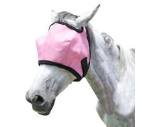 Leberna Masque anti-mouches pour cheval en maille avec protection UV avec bordure rembourrée en polaire, durable, confortable pour une protection toute la journée