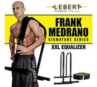 Lebert Égaliseur de fitness XXL - Noir mat - Avec bande de résistance - Équipement calisthénique - Station de dip - Barre de support Push Up - Barre de traction - Utilisation intensive