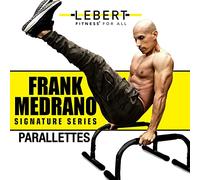 Lebert Parallettes de fitness - Noir mat - Équipement de gymnastique - Station de dip - Barre de support Push Up - Équipement de musculation - Barres de dip - Pour une utilisation intensive
