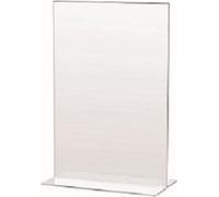 Lebez 7087 Porte-menu Support de plateau de table Acrylique transparent