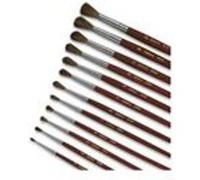 Brosses À Poils De Poney Bout Rond Série 9124 Taille 5 Paquet De 12 Pièces