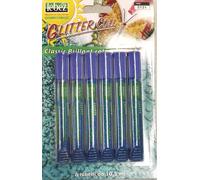 Lebez Blue Glitter Glue 10,5 ml lavable non toxique - Set 6 tubes pour l'école
