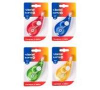 Lebez Correttore a Nastro Mini Roller 4.2mm x 7m Pastello 3 Pezzi Assortiti