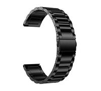 LEBINA Your Heart for Galaxy Watch 3 45mm 46m Band 22mm Titanium Metal Watch Strap Bracelet Noir (couleur : noir)