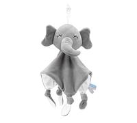 LEBOCADO Doudou Éléphant Mouchoir, Peluche Bébé - 100% Coton Bio - Carré 25 x 25 cm, dès la Naissance pour Bébé, Idée Cadeau de Naissance Fille Garçon