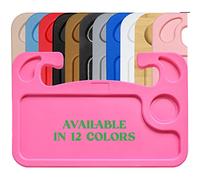 lebogner Steering Wheel Tray, Car Tray for Eating, Hook on Steering Wheel Desk for Food, Laptop and Car Accessories, Car Road Trip Must Haves Gadgets Car Table (Dark Pink)