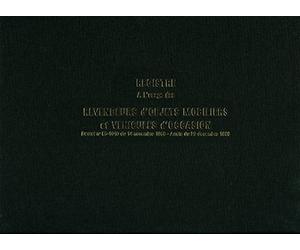 Lebon et Vernay Registre objet mobilier pour garagistes 100 pages Format 25x32cm Italienne Noir
