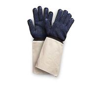 LEBON GTA/D/M/COT/SD Gant de Protection Chaleur, Multifonction aimanté (Barbecue, Cuisine, Cuisson, Grill, cheminée...). 1 Paire - Taille Unique - Coloris Noir et Bleu