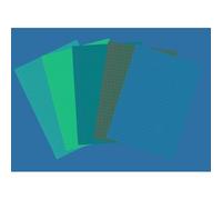 Lebon Vernay 100 Fiches Bristol 148x210 - Quadrillé 5/5 - Vert A5