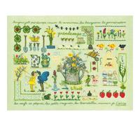 LeBonheur des Dames kit point de croix "Printemps", compté, DIY, 40x30cm