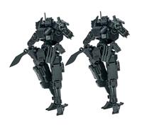 LEBOO Sheik Mainland 1/18 Kit de modélisme, 9,53 cm 2 pièces 3MIN-A Series Black Assaulter Wolf Squad Assemblée Mecha à partir de 15 ans