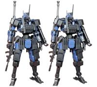 LEBOO Sheik Mainland 1/18 Kit de modélisme, 9,53 cm 2 pièces 3MIN-A Series Blue Assaulter Wolf Squad Assemblée Mecha à partir de 15 ans