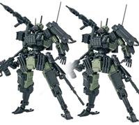 LEBOO Sheik Mainland 1/18 Kit de modélisme, 9,53 cm 2 pièces 3MIN-A Series Green Assaulter Wolf Squad Assemblée Mecha à partir de 15 ans