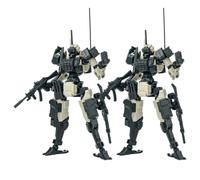 LEBOO Sheik Mainland 1/18 Kit de modélisme, 9,53 cm 2 pièces 3MIN-A Series Yellow Assaulter Wolf Squad Assemblée Mecha à partir de 15 ans