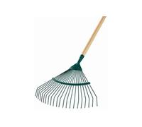 Leborgne - Balai à gazon Fil rond 20 dents - Manche bois PEFC 100% - 44 cm