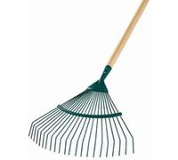 Leborgne - Balai à gazon Fil rond 20 dents - Manche bois PEFC 100% - 44 cm