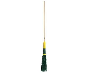 Leborgne, Balai d'Extérieur, Spécial Voirie, Longueur 200 cm, Poils Polymères, Manche Bois, Poils polymères résistants à l’usure et à l’humidité, balayage puissant, Anneau de réglage