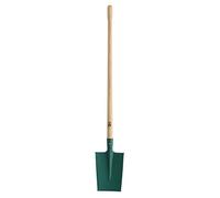 Leborgne, Bêche Dame à Rebord, Bords Arrondis, Léger, Manche de 100 cm en bois certifié 100% PEFC, Tête Acier de 1,7 mm, Bêche légère, compacte et maniable