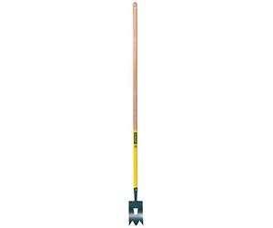 Leborgne, Binette Trident Naturovert, Écologique et Ergonomique, Vert, Manche extra-long de 150 cm pour prévenir du mal de dos, Outil pour désherber de manière très intensive les terrains nus.