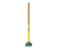 Leborgne Dame Carrée 5 kg Tête Fonte 15 x 15 cm Manche Bois PEFC 100% | Compacter et tasser les sols, pavés et bordures - Format carré pour les angles - Manche absorbant les chocs