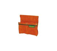 LEBORGNE - Double Poche Croûte de Cuir - Pochette à Clous/Ceinture - Pour Charpentiers, Bâtisseurs de Maisons Ossature Bois, Maçons - Multipoches - Ergonomique et Robuste