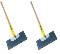 Leborgne - Grattoir Douille Intégrée 30 cm - Lame Acier Trempé - Sans Manche - Lame Rivetée - Outillage de Jardin - Racle et Nettoie Coffrages et Dalles Béton (Lot de 2)