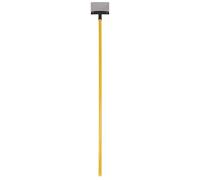 LEBORGNE - Lisseuse De Joints Longue Portée - Nanovib - Ø 20 cm - Manche 185 cm - Outil Pour Maçons Finisseurs - Lame Inox Souple Et Résistante - Utilisation Sol Et Plafond