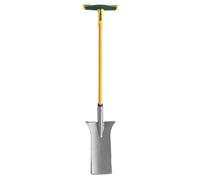Leborgne, Louchet d'Arrachage Pro, Manche Tri-Matière En T, Tête Acier Au Carbone, Longueur Lame: 36 cm, Poignée béquille tri-matière extra large (25 cm), Bord d’attaque affûté sur les 3 faces