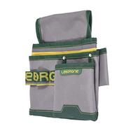LEBORGNE - Maxi Poche Textile Batipro - Accessoire Résistant avec Renforcement par Rivets - 3 Poches en Toile 600 Deniers - Largeur 24 cm - pour Charpentiers et Maçons