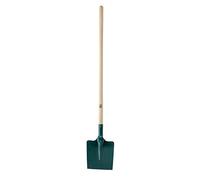 Leborgne, Pelle carrée tôle 25 cm manche bois TP certifié PEFC 100% 110 cm, Bord d’attaque droit, Largeur de la pelle adaptée à la taille des tranchées, Pour manipuler la terre, le gravier, le sable