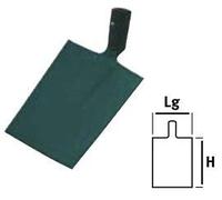 LEBORGNE - Pelle de Bresse Forgée - Tête en Acier Très Résistant - Sans Manche - Ø 21 cm - H 25 cm - Poids 1,3 kg - Pour Terrassement, Bâtiment, Jardin - Idéale Pour Manipuler Terre Gravier Sable