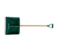 Pelle poussoir à neige aluminium et bois Leborgne