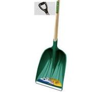 Leborgne, Pelle à Neige et à Grains VMAX, Matière Polymère, Poignée Plastique Ergonomique, Réglette Aluminium, Manche Bois 90 cm, Largeur 36 cm, Multi-usages, Allie grand volume et légèreté