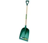 Leborgne, Pelle à Neige et à Grains VMAX, Matière Polymère, Poignée Plastique Ergonomique, Manche Bois 90 cm, Largeur 36 cm, Grande longueur d’emmanchage, Multi-usages, Allie grand volume et légèreté