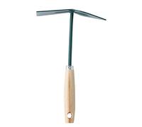 Leborgne, Petite Serfouette Panne et Langue en Bois, Couleur Verte, Outil de Jardinage Idéal pour Désherbage et Entretien des Plantes, Taille Pratique pour Un Usage Confortable et Efficace