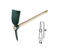 LEBORGNE - Pioche cantonnier douille ronde 2kg sans manche