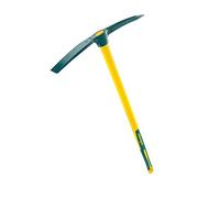 Leborgne, Pioche Duopro Douille Ovale 2,5 Kg,Usure du pic très faible, Manche Novamax avec poignée élastomère anti-glissement, Panne à bords droits, Pointe cruciforme auto affûtable en acier durci