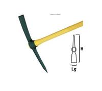 LEBORGNE - Pioche terrassier douille ovale 2kg manche Novagrip