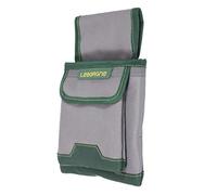 LEBORGNE - Pochette Double Textile Batipro - Accessoire de Rangement pour Charpentiers et Maçons - Renforcée par Rivets - Toile 600 Deniers - Bande Réfléchissante