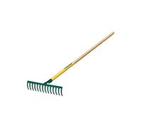 Leborgne, Râteau Forgé 14 dents Courbes, Largeur: 36 cm, Acier Forgé et Trempé, Ergonomie: manche extra long de 150 cm, Bois certifié 100% PEFC, Emmanchement stable et robuste